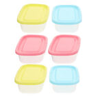  6 Pcs Freezer Storage Boxes Small Containers Airtight Condiment Cups Baby Food