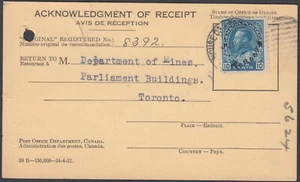 "NICE" Canada #117 Admiral On Card June 19,1925 - Picture 1 of 2