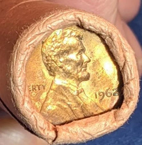 1962-P Lincoln Wheat Cent Penny OBW  Uncirculated Roll  #62p Cover