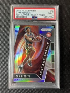 2019 Panini Prizm INSTANT IMPACT SILVER PRIZM Cam Reddish RC #18 PSA 9 Mint 