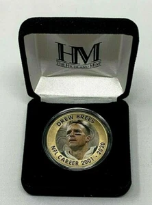 Highland Mint LE5000 Drew Brees SOLID BRONZE WHODAT! Collectible Retirement Coin - Picture 1 of 8