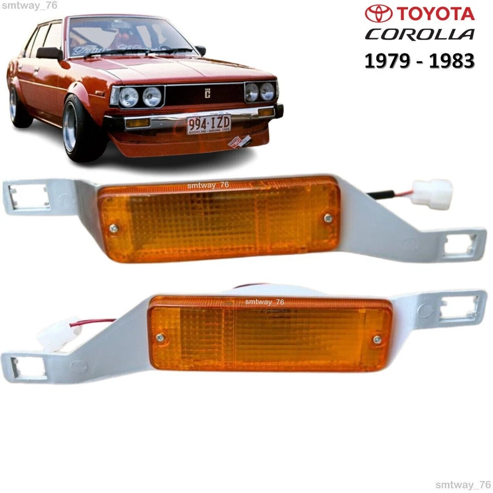 Luz de señal de giro de estacionamiento para parachoques delantero Toyota Corolla KE70 TE71 TE72 DX nueva Foto 1 de 4