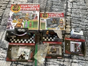 Five Night's at Freddy's FNAF McFarlane 3 sets Show Stage Backstage Closet - Picture 1 of 7