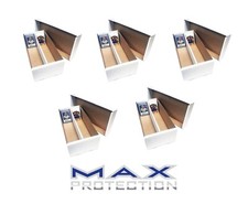 5-Pack Max Pro 1600 Trading Card Shoe Storage Box Holds 300 Toploads - USA Made