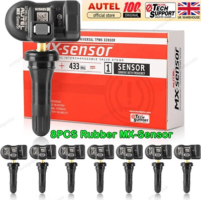 8PCS Autel TPMS MX-Sensor 315MHz + 433MHz 2in1 Programmable Tire Pressure Sensor - Image 1 of 4