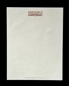 Original Vintage Star Wars Lucasfilm Office Cast Crew A4 Headed Paper ILM - Picture 1 of 6
