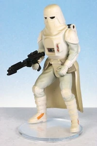 Star Wars Deluxe Heavy Repeating Blaster SNOWTROOPER Figure POTF Kenner 1997 - Picture 1 of 3
