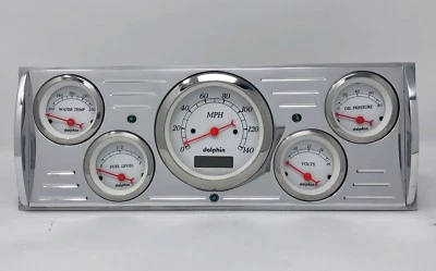 1941 1942 1943 1944 1945 1946 Chevy Truck calibre 5 tablero cuadro blanco Foto 1 de 4