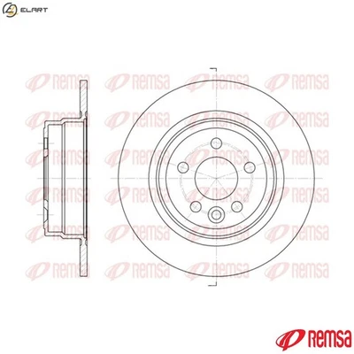 2x BRAKE DISC 6615.00 FOR MG ROVER 18 K4G 1.8L 18 K4F 1.8L 204D2 2.0L 4cyl 2.5L - Image 1 of 4