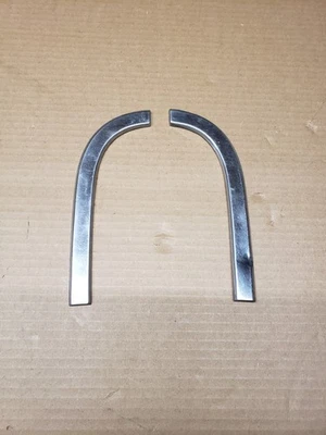 1972 AMC JAVELIN REAR J TRIM STAINLESS END CAP PAIR - Image 1 of 4