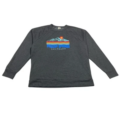 Sudadera Azul 84 Pagosa Primavera Colorado Gris Manga Larga Mujer’s Talla XL Foto 1 de 4