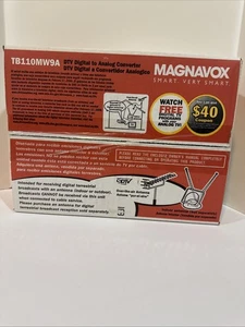 Magnavox DTV Digital To Analog TV Converter TB100MW9A New Sealed in Box - Picture 1 of 12