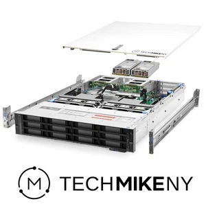 Dell PowerEdge R740xd Server 2x Silver 4116 2.10Ghz 24-Core 8GB H730P Rails - Picture 1 of 5