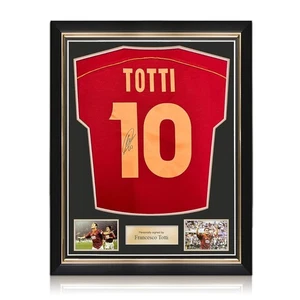 Francesco Totti Signed AS Roma 1998-99 Football Shirt. Superior Frame - Picture 1 of 5