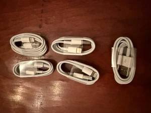 5x Apple 3ft. (1m) Lightning to USB-A - White - New - Picture 1 of 2