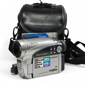 Hitachi DVDCAM DZ-GX5060E Handheld Camcorder DVD-RW Disc, Bag, Charger - Picture 1 of 9