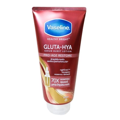 Vaselina Saludable Bright Gluta Hya Serum Burst Loción Pro-Age Set 170 Ml. x 2 PC Foto 1 de 4