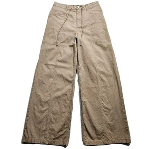 No Boundaries Damenhose weites Bein Medium 8-10 braun Baggy lässig elastischer Bund - Bild 1 von 13
