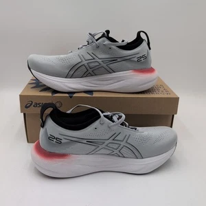 Asics Gel-Nimbus 25 Men's Size 7.5 Running Shoe NEW Grey/Foggy Teal 1011B547-023 - Picture 1 of 9