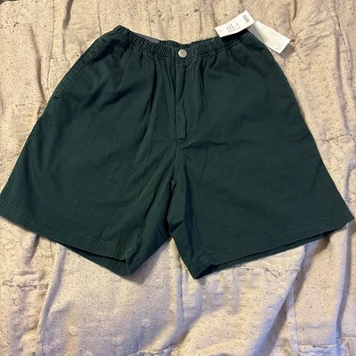 NWT VINTAGE 90's NAUTICA Men's Small Cotton CAPTAIN SHORT Hunter Green - Image 1 of 4