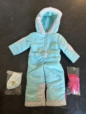 My American Girl Doll Ski Outfit 2010 Blue Snow Suit NEW - Image 1 of 4