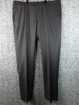 NUEVO Pantalones de vestir Santorelli 42 gris carbón Roma Loro Piana Super 110 Italia para hombre Foto 1 de 4