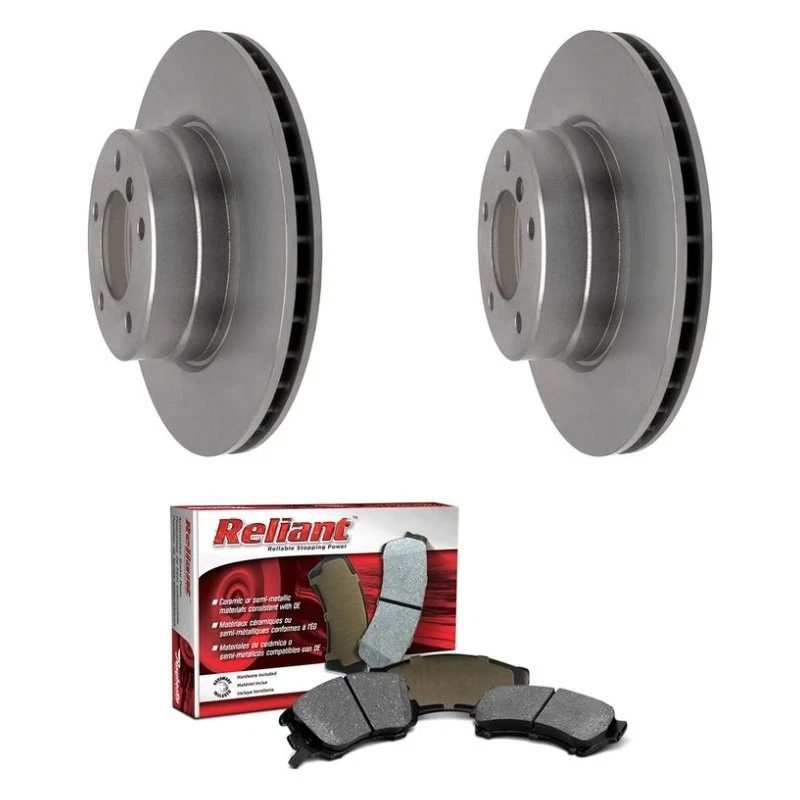 For BMW 328i xDrive 09-10 R-Line Plain Front Brake Kit w Semi-Metallic Pads Foto 1 de 4