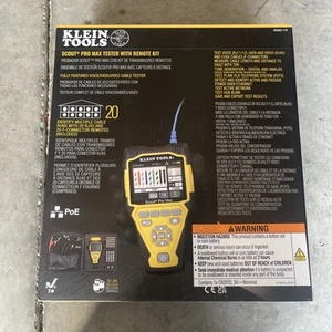 Testeur de câble réseau Klein Tools VDV501-770 Scout® Pro Max avec télécommande - Photo 1/2
