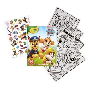 Crayola PAW Patrol Libro da Colorare con Adesivi, 96 Pgs da Colorare, Viaggio - Foto 1 di 8