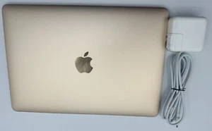 ⭐️ Apple MacBook Retina 12" SSD 256GB SSD Core M 1.1GHz 8GB Gold A1534 Used ⭐️ - Picture 1 of 5