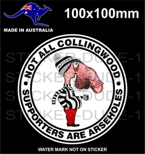 AFL HAWTHORN RICHMOND TIGERS ESSENDON STICKER FUNNY WEST COAST FOOTBALL SHERRIN - Imagen 1 de 1