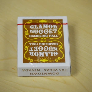 Glamour Nugget Gambling Hall Marrón Naipes Baraja nueva - Imagen 1 de 1