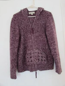 CABELA'S Damen Kapuzenpullover mit gehäkelter Kapuze & Taschen - groß - lila - Bild 1 von 1