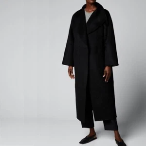 Alpaca Trench Coat Large Custom Handmade 43" drop  Gently worn - Picture 1 of 5