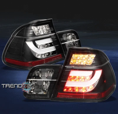 BMW E46 2002-2005 SERIE 3 325XI 330XI 4 PUERTAS LED LUZ TRASERA NEGRO + TIRA 2003 2004 Foto 1 de 4