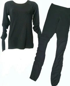 Fabletics Gr. XS Cashel verstellbare Ärmel Top & Foldover PureLuxe Leggings Set - Bild 1 von 9