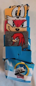 Sonic the Hedgehog Crews Socks (4 Pairs) Size 6 1/2 to 12 - Picture 1 of 3