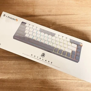 ROYALAXE X ProtoArc R68 Wireless Mechanical Keyboard, Blue/White, Ylw Switch - Picture 1 of 5