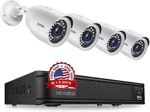 Camara Para Casa De Seguridad Profesional Detección Movimiento 4 Camaras De Casa - Picture 1 of 9