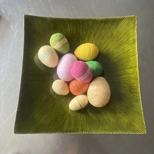 #GARN Eier~ 10 Stück GARN Faden Ornamente Pastellfarben~sortiert~ - Bild 1 von 8