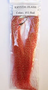 2 x KRYSTAL FLASH Fly Tying Material Twisted Strands Hank Mylar - Red Mylar - Picture 1 of 1