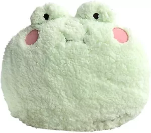Frog Plush Pillow, Adorable Stuffed Animal (15 * 14 Small, Light Green - Picture 1 of 8