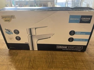 Grohe Start Loop Waschtischarmatur mit Zugstangen-Ablaufgarnitur 23349001 UVP - 165,00 £ - Bild 1 von 9