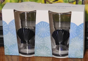 Vasos de acrílico Sigrid Olsen 18,8 OZ Seashell NUEVO - Imagen 1 de 4