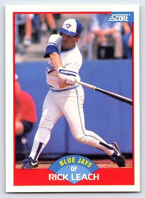 1989 Score #540 Rick Leach Toronto Blue Jays - Image 1 of 2