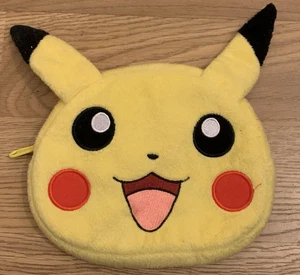 Official HORI Nintendo Pokemon 2DS 3DS Pikachu Soft Plush Case Pouch 2016 Carry - Picture 1 of 3