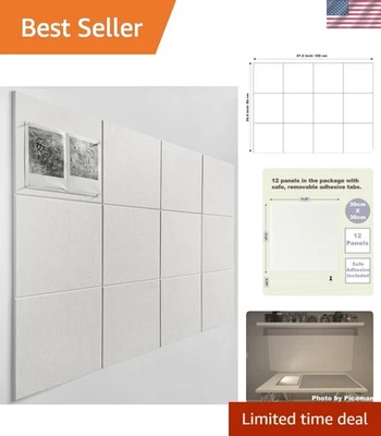 Sound-Dampening Felt Wall Tiles | Aesthetic Bulletin Board - Image 1 of 4