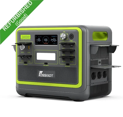 FOSSiBOT F2400 2048Wh 2400W Tragbare Powerstation LiFePO4 Solargenerator Camping
