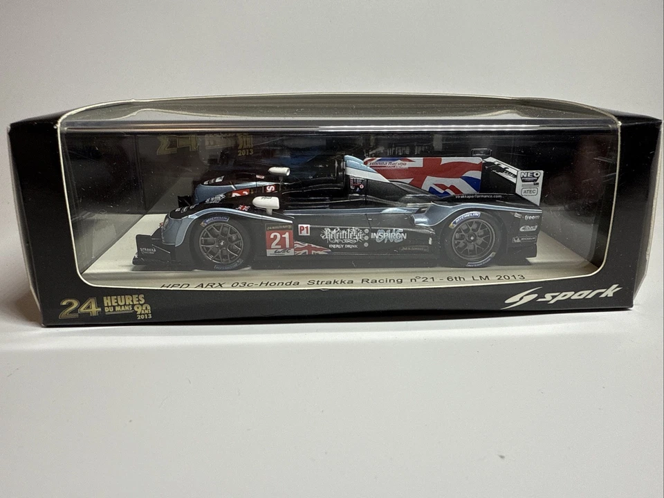 Spark 1:43 HPD ARX 03c-Honda Strakka Racing #21 - 6th Le Mans 2013 sin usar, en caja Foto 1 de 4