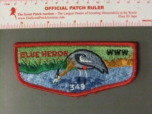 Boy Scout OA 349 Blue Heron First Flap 8640OO - Picture 1 of 1